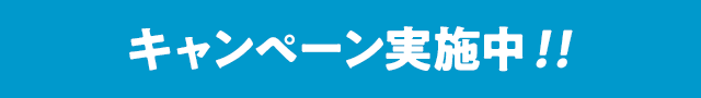 キャンペーン実施中！！